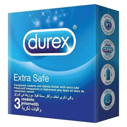 DUREX EXTA SAFE CONDOMS 3'S